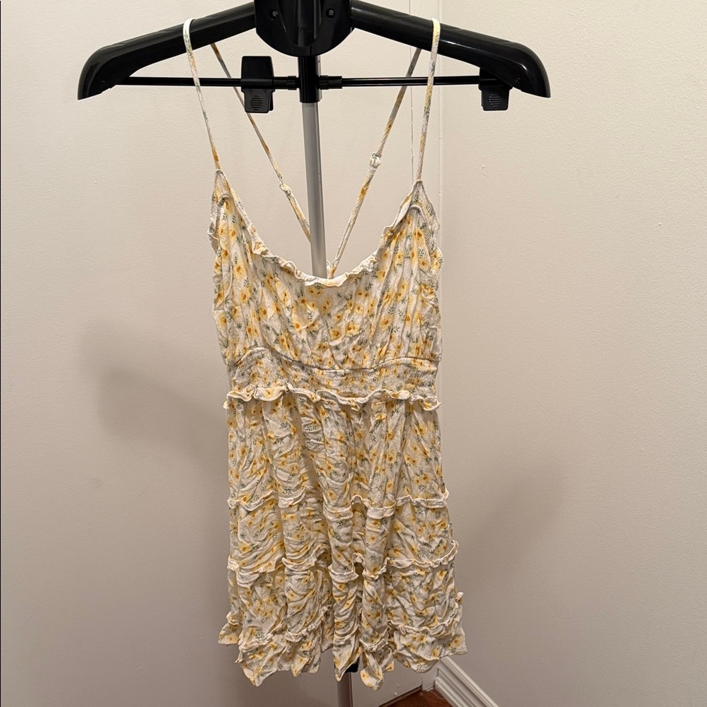 Ardene Yellow Floral Mini Dress